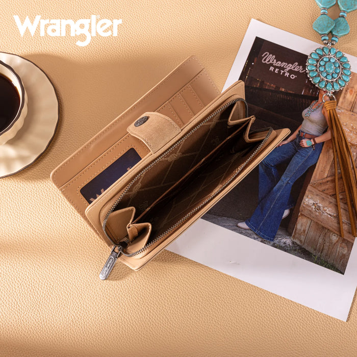 Wrangler Western Floral Tooled Wallet