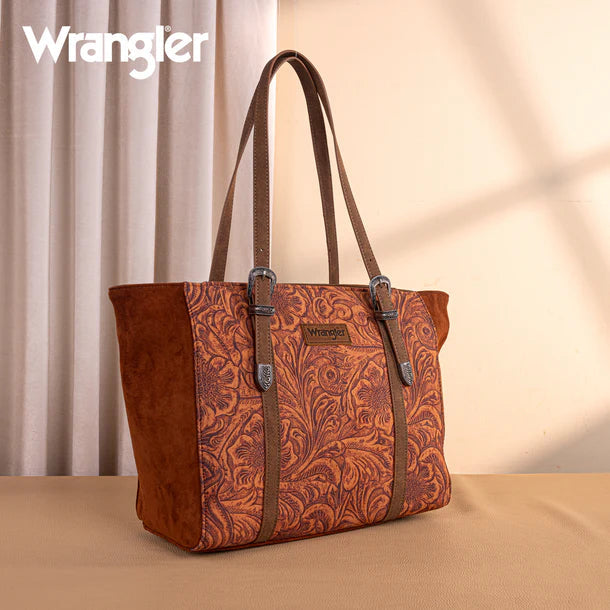 Wrangler Vintage Floral Printed Large Tote Bag Montana West