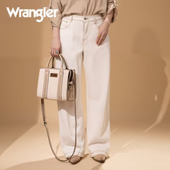 Wrangler Whipstitch Tote/Crossbody - Beige