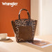 Wrangler Leopard Print Braided Handle Tote Bag Montana West