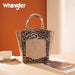 Wrangler Leopard Print Braided Handle Tote Bag Montana West