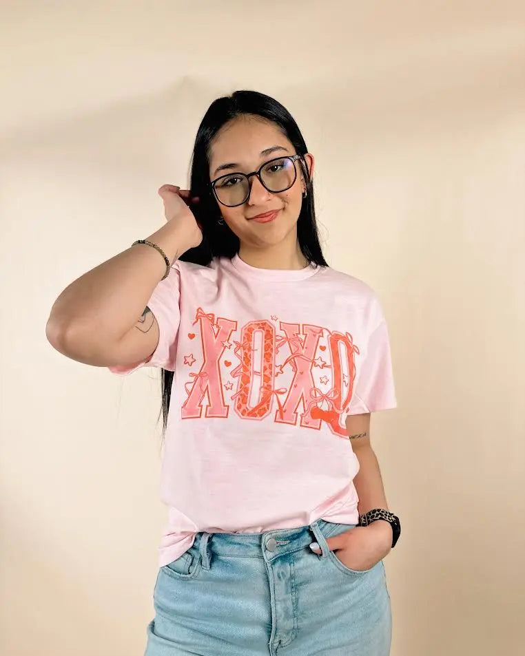 XOXO with Bows Tee 1/2 Penny Wholesale