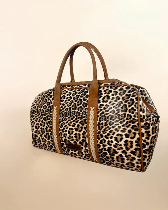 Wrangler Whipstitch Collection Duffle Bag -Leopard