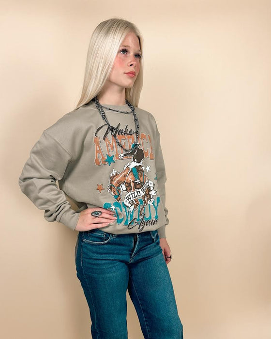 Make America Cowboy Again Graphic Sweatshirt