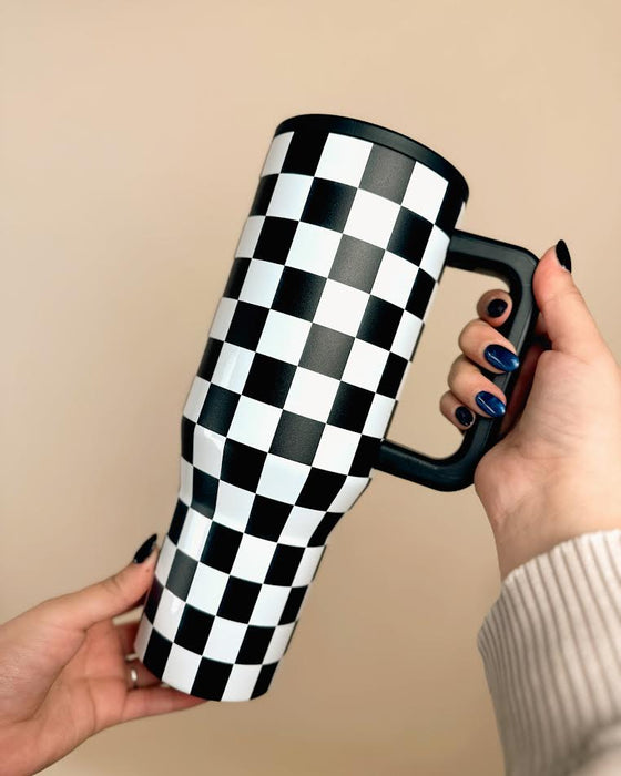 Checkered 40oz Tumbler