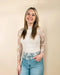 Floral Lace Sheer Mesh Layering Top HIDDENBRAND