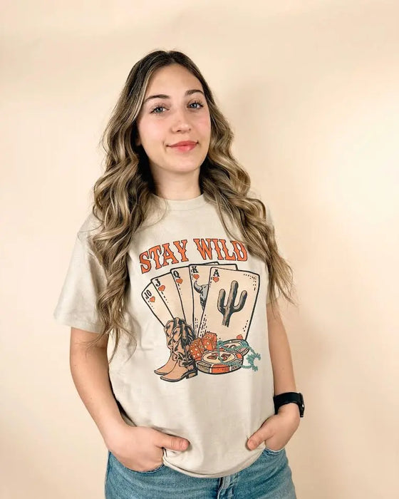 Stay Wild Tee 1/2 Penny Wholesale