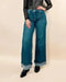 Risen Tummy Control Mid Rise Wide Cuffed Risen Jeans