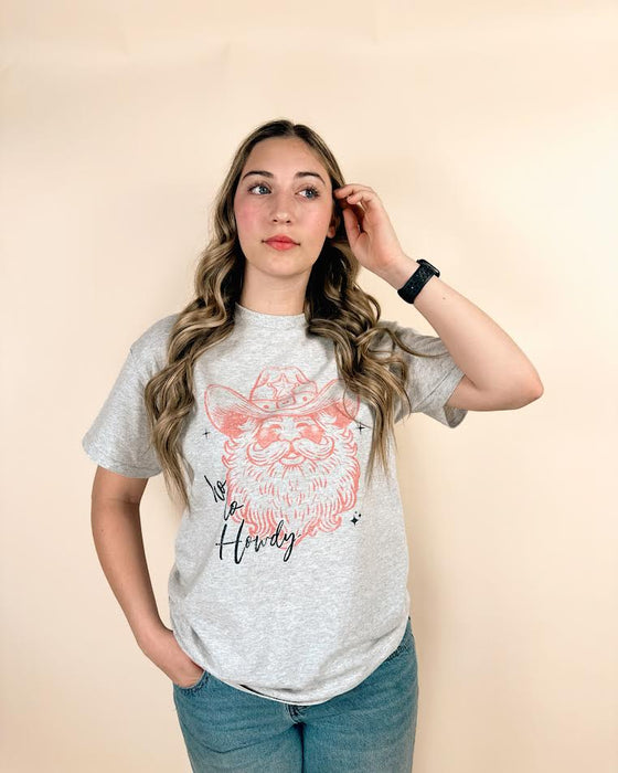 Ho Ho Howdy Cowboy Santa Tee