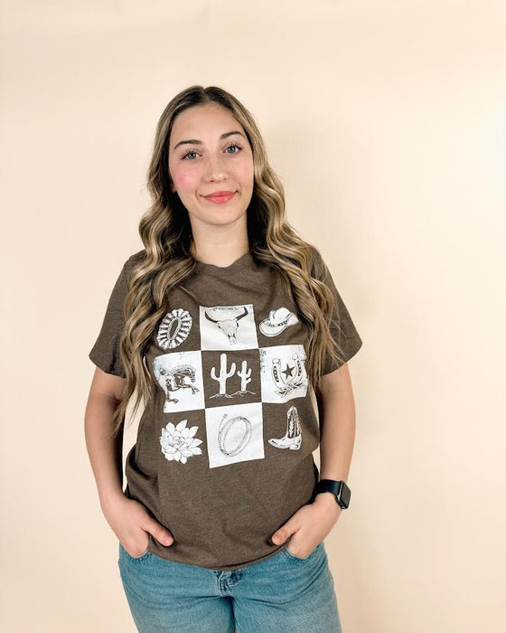 Western Checkered Tee