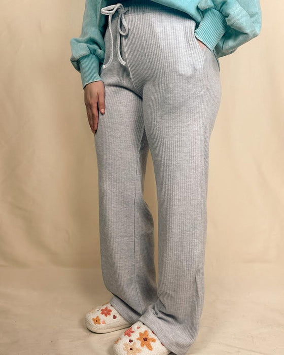 Ribbed Drawstring Lounge Pants
