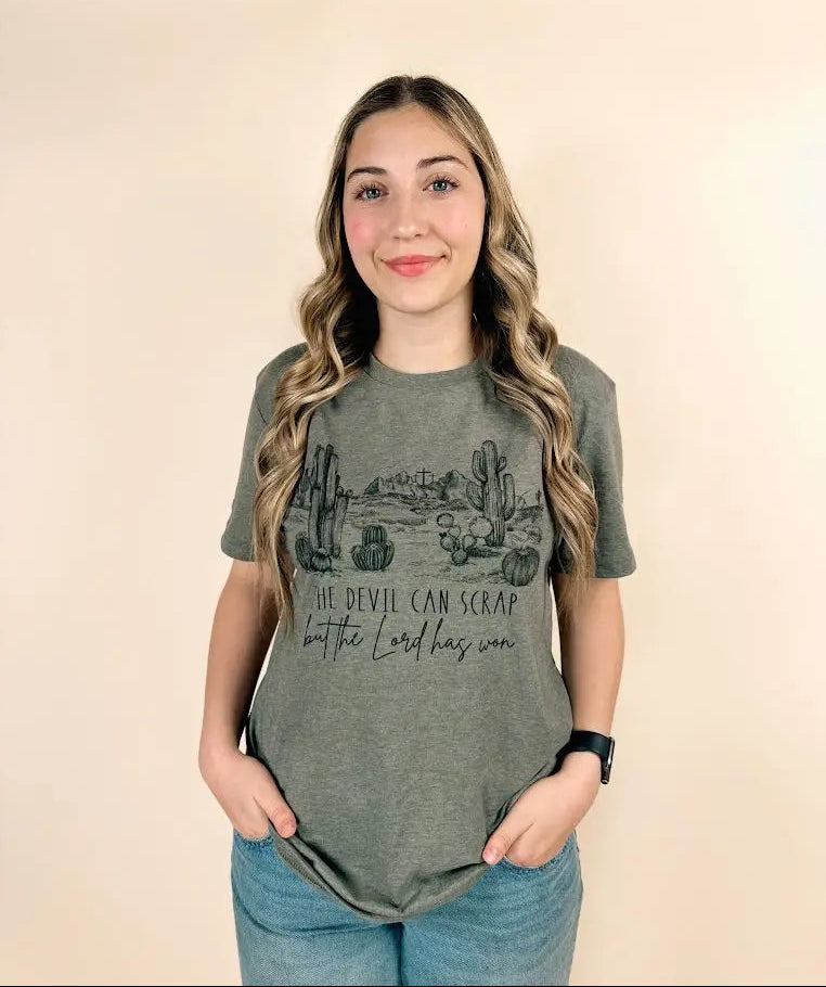 The devil can scrap T-shirt 1/2 Penny Wholesale