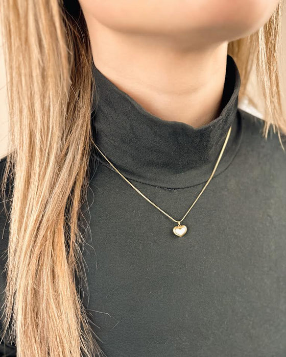 Heart Pearl Necklace