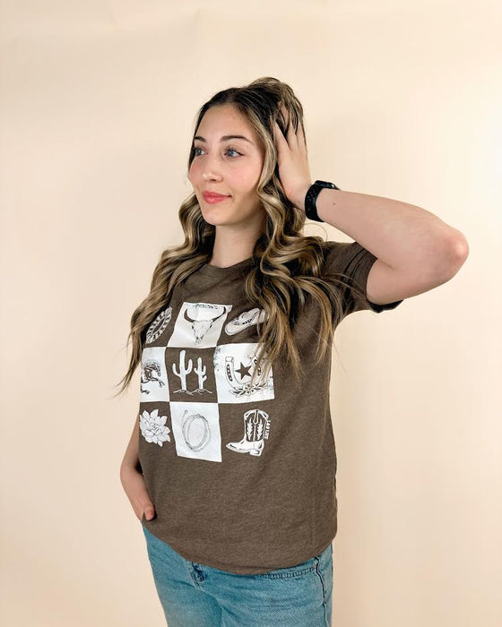 Western Checkered Tee
