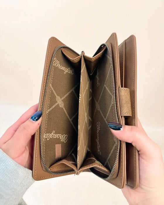 Wrangler Western Floral Tooled Wallet Montana West