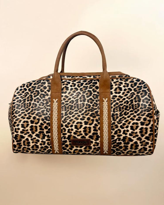Wrangler Whipstitch Collection Duffle Bag -Leopard