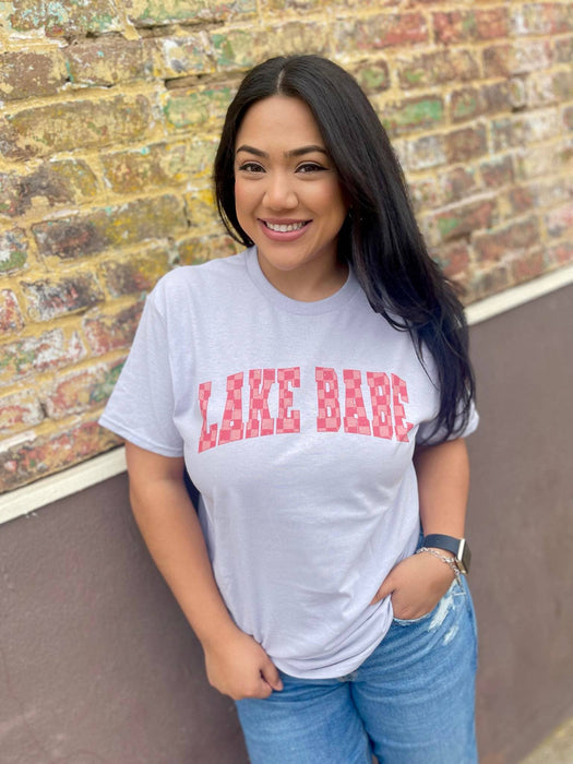 Lake Babe Checkered Tee
