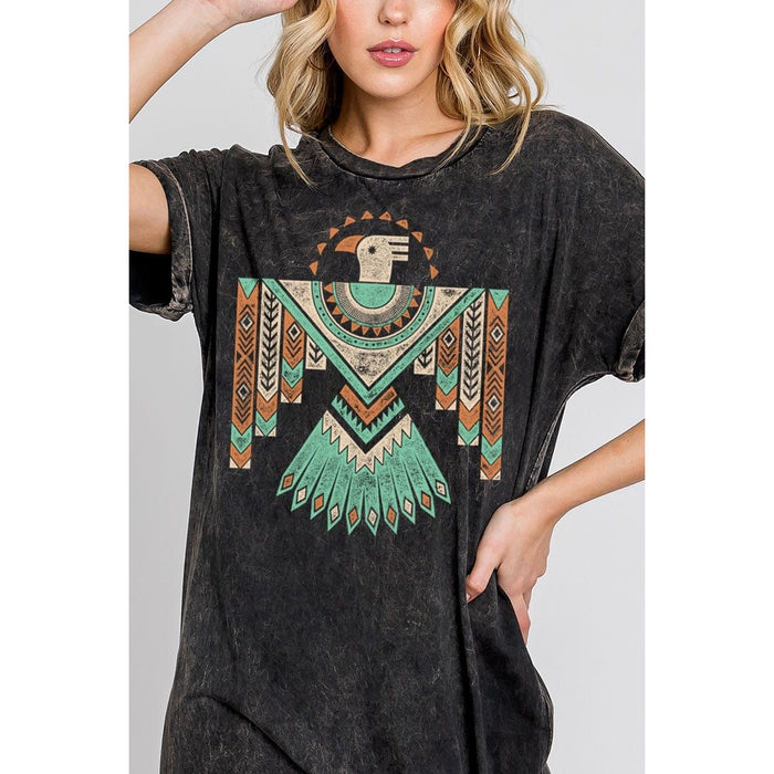 Vestido con estampado mineral Aztec Roam