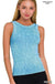 2 Way Neckline Washed Ribbed Cropped Tank Top - LECCE