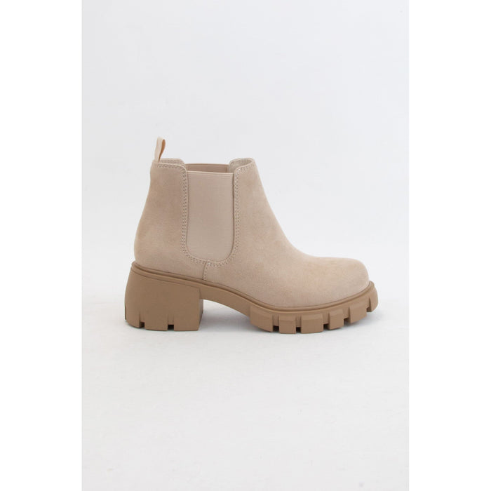 Poppy Chunky Lug Sole Chelsea Ankle Boots