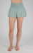 Criss Cross Waist Band Short With Inner Shorts 90 Degree By Reflex