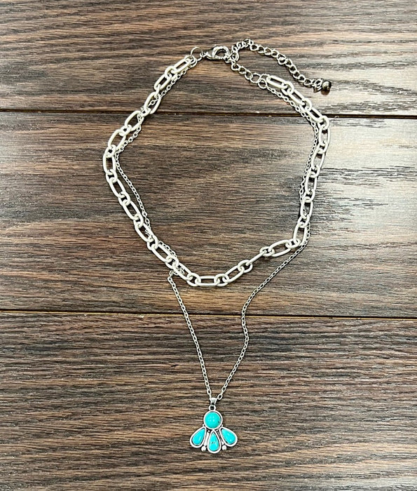 Two Strand Turquoise Necklace