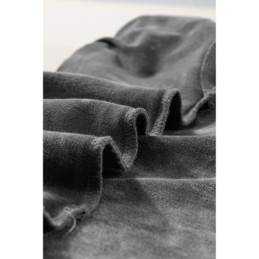 Philippine Gray Mineral Wash Exposed Seam Drop Shoulder Oversized Tee Dear lover