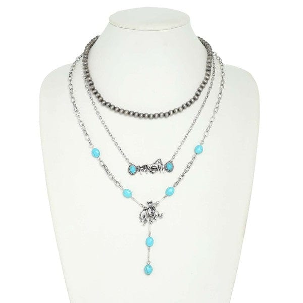 3-pack Assorted Western Layering Necklace Set