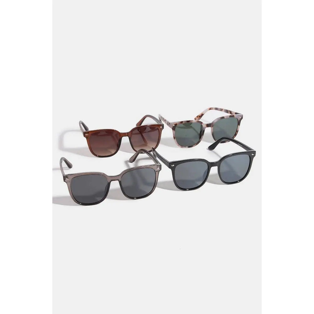 Large Square Frame Sunglasses Set Collections by Fame Accessories