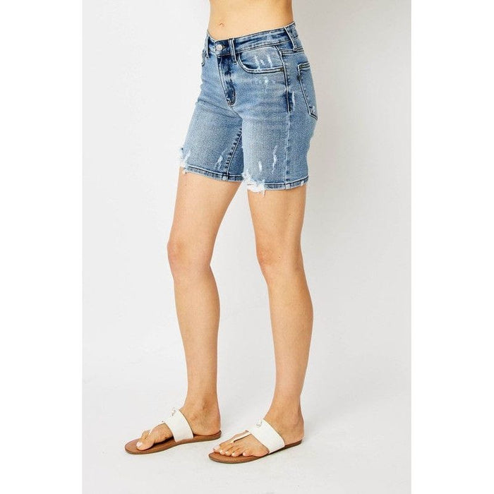 Judy Blue Hw Destroy Bermuda Shorts