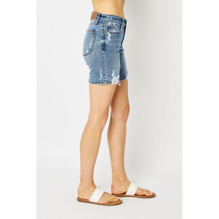 Judy Blue Hw Destroy Bermuda Shorts