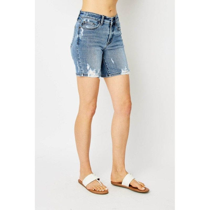 Judy Blue Hw Destroy Bermuda Shorts
