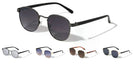 Engraved Hinge Retro Round Sunglasses Yoomoo