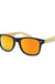 Classic Frame Bamboo Mirror Lens Unisex Mens Womens Sunnies Shark Eyes, Inc