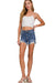 Distressed Hem Denim Shorts Zenana