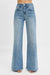 Risen High Rise Wide Front Yoke Detailed Jeans Risen