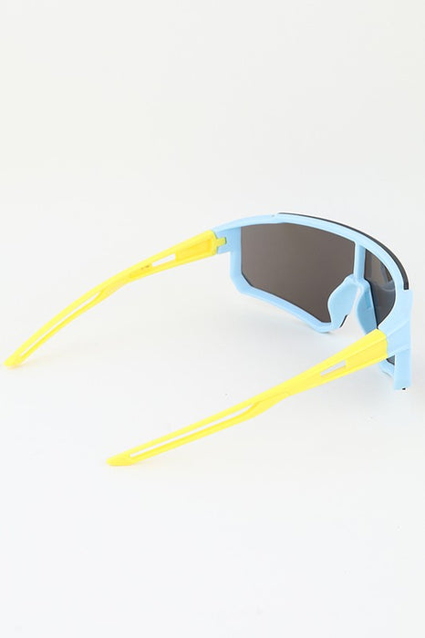 Kids Two Toned Shield Sunglasses H&D Accessories