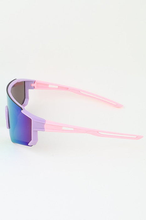 Kids Two Toned Shield Sunglasses H&D Accessories