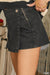 Washed Denim Skort ZENANA