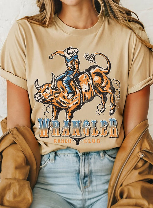 Wrangler Rodeo Cowboy Ranch Club Graphic Tshirts Rustee Clothing