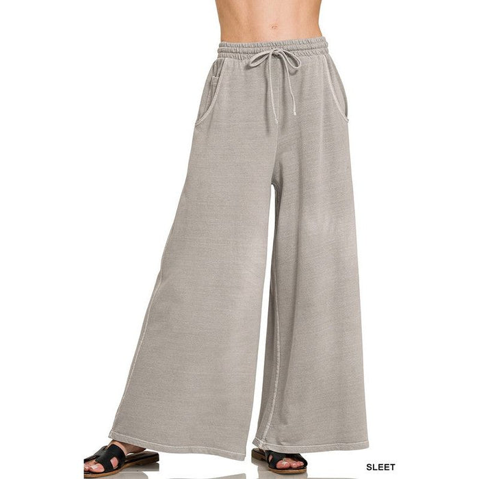 French Terry Enzyme Wash Pants