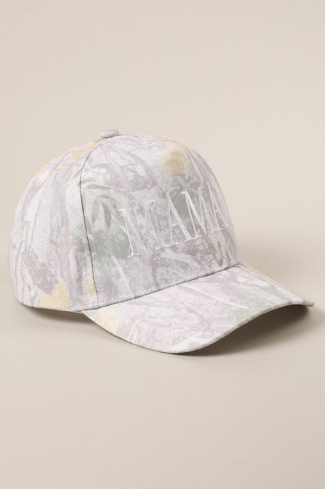 Mama Letter Embroidery Nature Camo Trucker Hat Fashion City