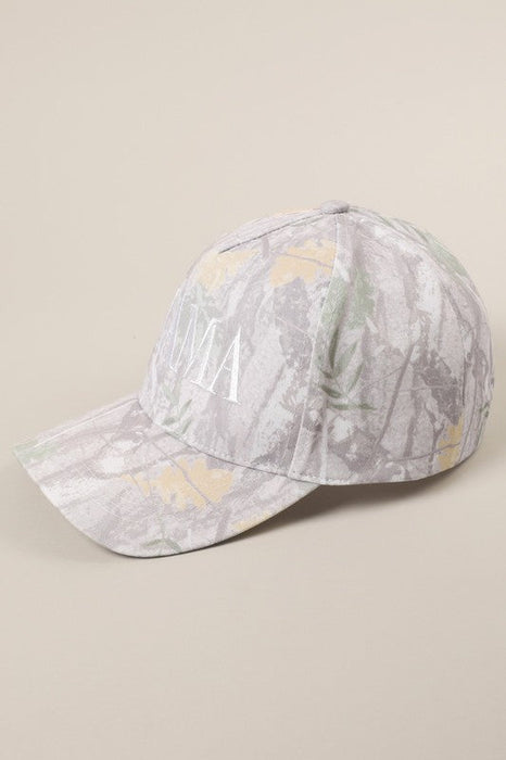 Mama Letter Embroidery Nature Camo Trucker Hat Fashion City