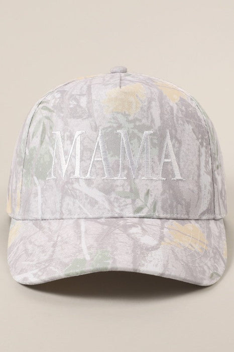 Mama Letter Embroidery Nature Camo Trucker Hat Fashion City