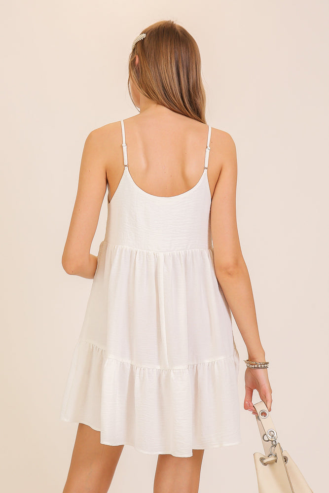 Airflow Tiered Babydoll Pink Dress Timing