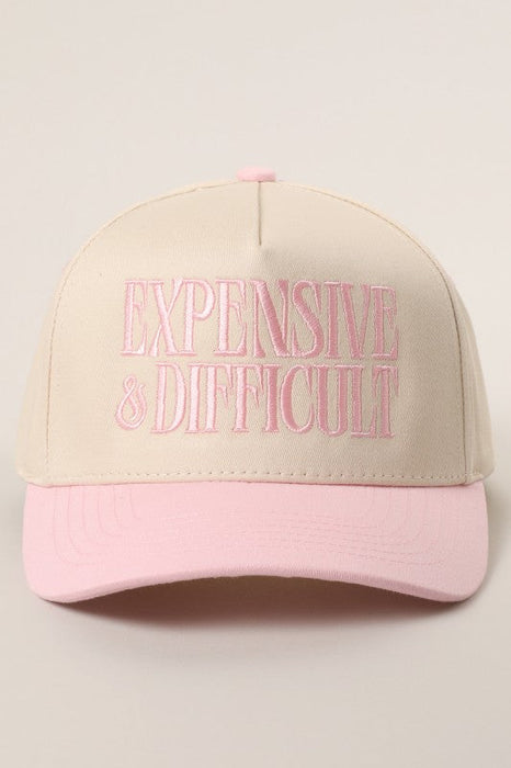 Expensive And Difficult Embroidered Trucker Hat Fashion City