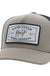 Rank Stock Hooey Tan / Black 5-Panel Trucker with White / Black Rectangle Patch - Hooey