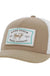 Rank Stock Hooey Tan / Black 5-Panel Trucker with White / Black Rectangle Patch - Hooey