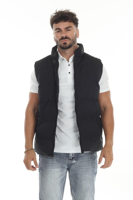 Men Black Puffer Vest