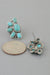 Antique Half Flower Stud Earrings H&D Accessories